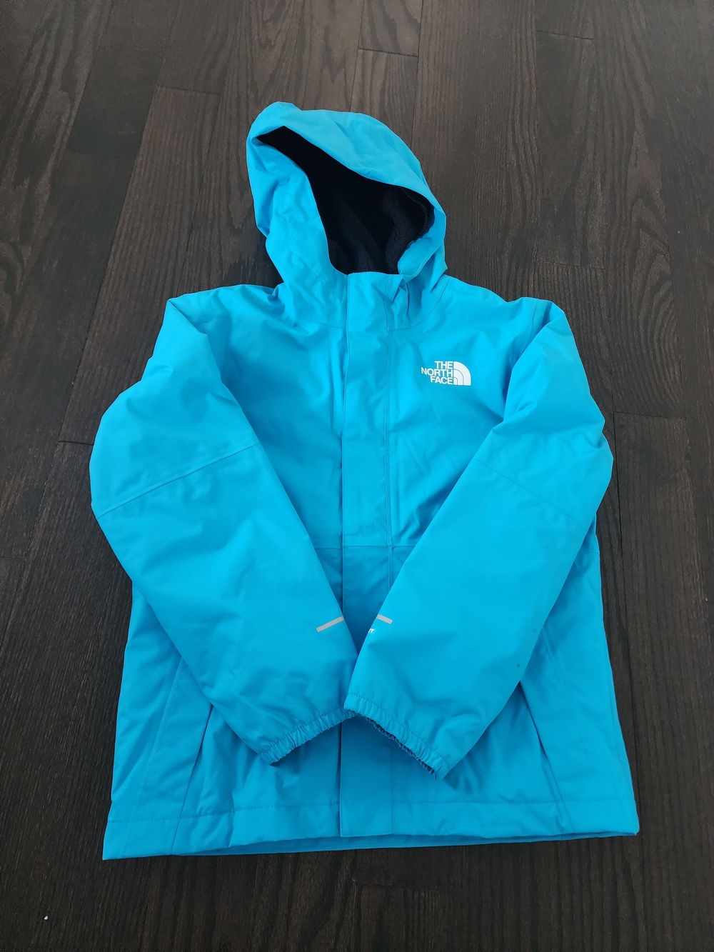 The North Face Kids' Blue Waterproof Hooded Jacket
